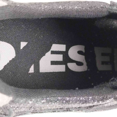ディーゼル DIESEL BLACK S-FLIP LOW SNEAKERS フリップ ロー ラメ スニーカー レディース JPN:24