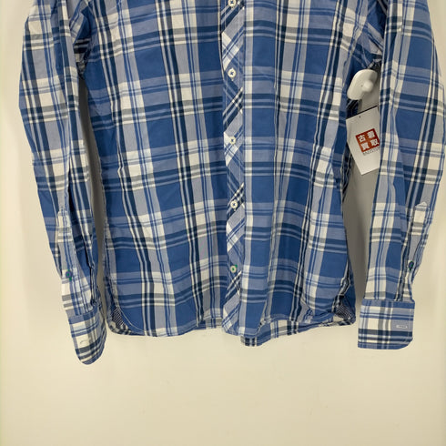 トミーヒルフィガー TOMMY HILFIGER CUSTOM FIT チェック柄 ボタンダウンシャツ メンズ import:L