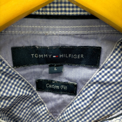 トミーヒルフィガー TOMMY HILFIGER CUSTOM FIT チェック柄 ボタンダウンシャツ メンズ import:L