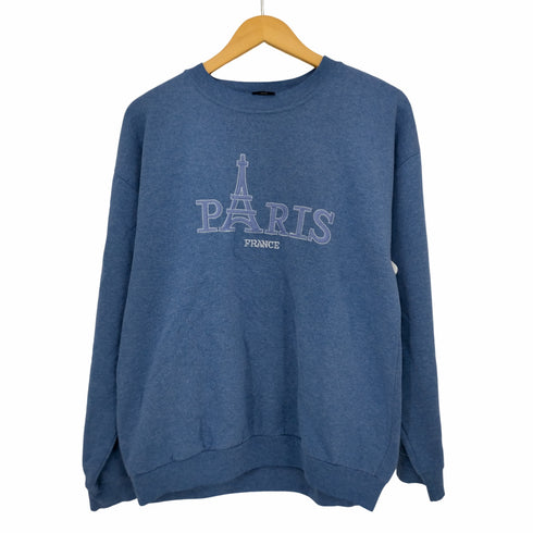 FLAY ENERGY 90S PARIS刺繍 クルーネック スウェット メンズ import:L
