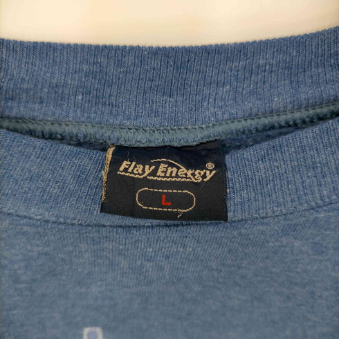 FLAY ENERGY 90S PARIS刺繍 クルーネック スウェット メンズ import:L