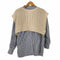 センスオブプレイス SENSE OF PLACE 22AW ニットベストレイヤードシャツ レディース ONE SIZE