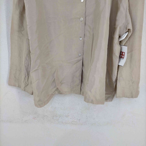 SILK ICON オープンカラーシルクシャツ レディース 3X