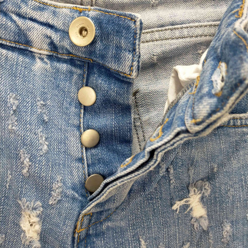 ザラマン ZARA MAN クラッシュ加工スキニーデニムパンツ メンズ EUR40