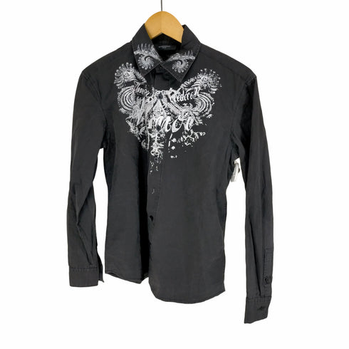 ジバンシィ GIVENCHY 12AW リカルドティッシ期 ペイント加工 ロングスリーブシャツ メンズ import:M