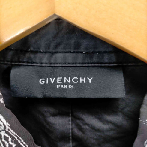 ジバンシィ GIVENCHY 12AW リカルドティッシ期 ペイント加工 ロングスリーブシャツ メンズ import:M