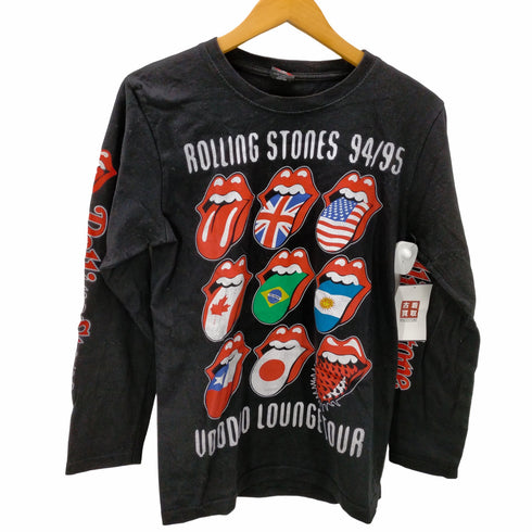 フルギ rock yeah バンド ロゴ 4面プリント 長袖Tシャツ メンズ