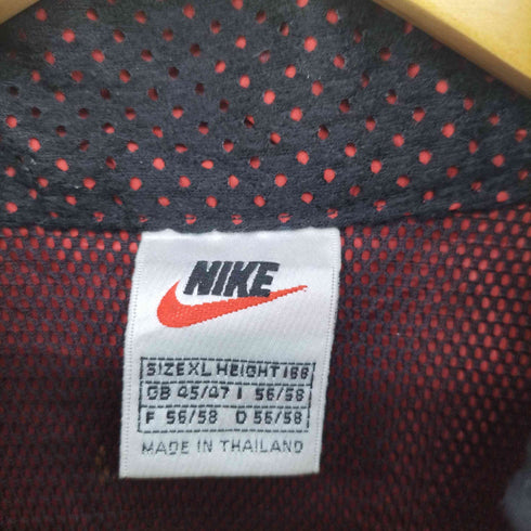 ナイキ NIKE 90S 銀タグ スウッシュ 刺繍 ジップアップ ジャケット メンズ import:XL