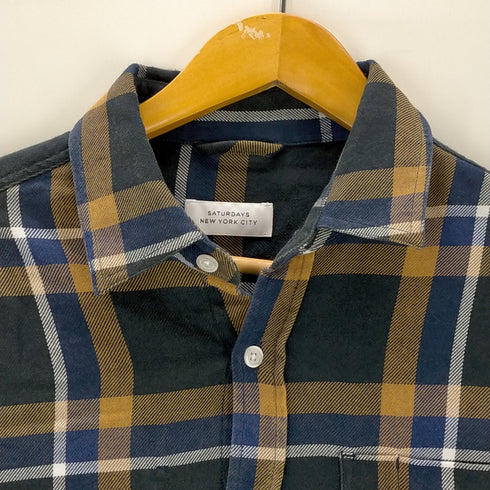 サタデーズニューヨークシティ Saturdays New York City Kenmare Plaid L/S Shirt メンズ JPN:S
