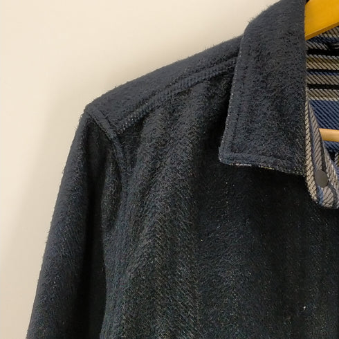 アウターノウン OUTERKNOWN オーガニックコットン スナップボタンシャツジャケット メンズ S