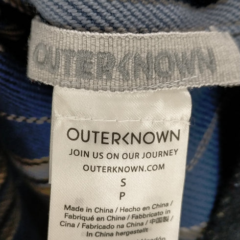 アウターノウン OUTERKNOWN オーガニックコットン スナップボタンシャツジャケット メンズ S