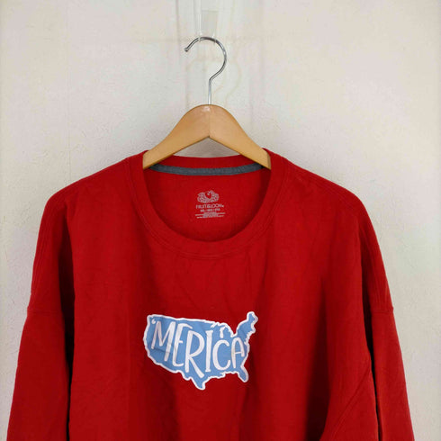 フルーツオブザルーム FRUIT OF THE LOOM 裏起毛 プリントスウェット メンズ 3XL