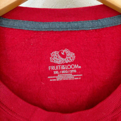 フルーツオブザルーム FRUIT OF THE LOOM 裏起毛 プリントスウェット メンズ 3XL