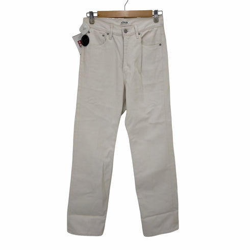 オーラリー AURALEE 20SS HARD TWIST DENIM 5P PANTS #WHITE×IVORY レディース 27