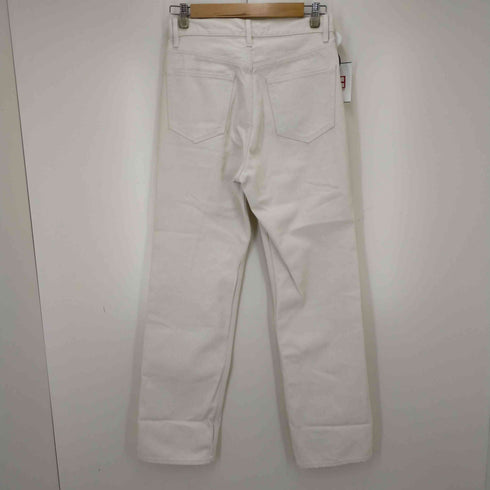 オーラリー AURALEE 20SS HARD TWIST DENIM 5P PANTS #WHITE×IVORY レディース 27
