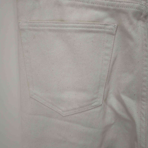 オーラリー AURALEE 20SS HARD TWIST DENIM 5P PANTS #WHITE×IVORY レディース 27