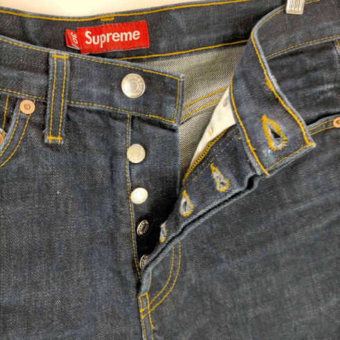 シュプリーム Supreme USA製 Rigid Slim Jeans ボタンフライデニムパンツ メンズ 30