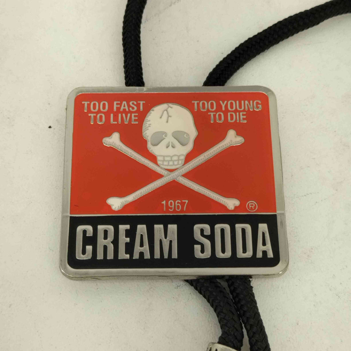 クリームソーダ CREAM SODA 45周年記念 角ドクロループタイ メンズ ...