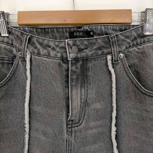 ジーオーシー G.O.C フリンジスリットフレアデニムパンツ メンズ M
