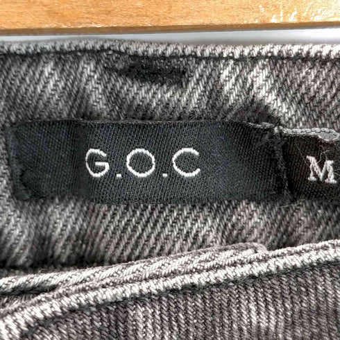 ジーオーシー G.O.C フリンジスリットフレアデニムパンツ メンズ M