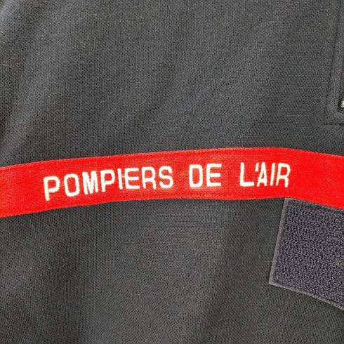 フランス 消防士 ファイヤーマン ハーフジップ カットソー メンズ