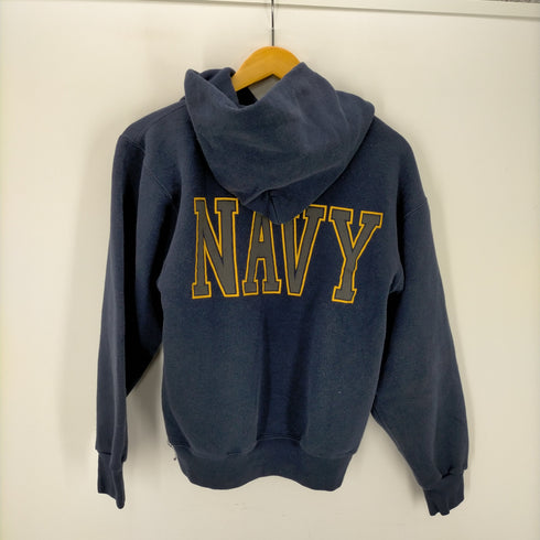 ソフィー SOFFE コットンポリ USNAVY プリントプルオーバーパーカー メンズ import:S