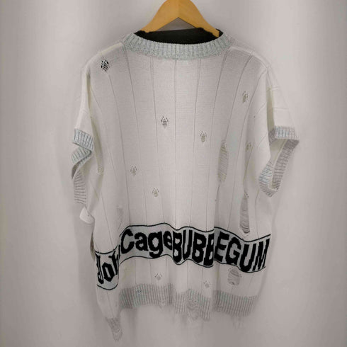 ボディソング bodysong. 23SS BUBBLEGUM DAMAGE KNIT VEST メンズ