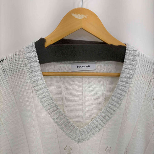 ボディソング bodysong. 23SS BUBBLEGUM DAMAGE KNIT VEST メンズ