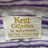ケントコレクションバイアロー Kent Collection by Arrow 70S USA製 ストライプ デカ襟 長袖シャツ メンズ import:M