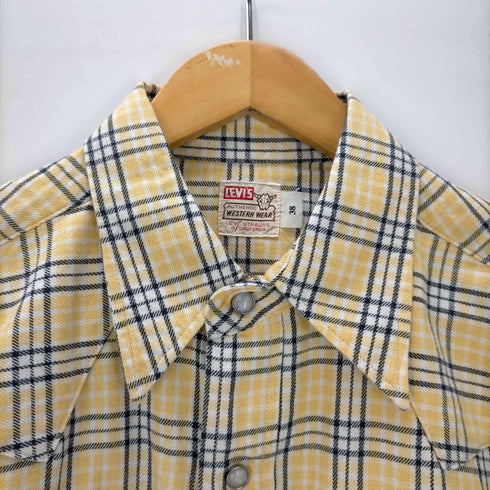 リーバイスヴィンテージクロージング Levis Vintage Clothing 1950S 復刻 ショートホーン ソートゥースチェックネル ウエスタンシャツ メンズ US:38