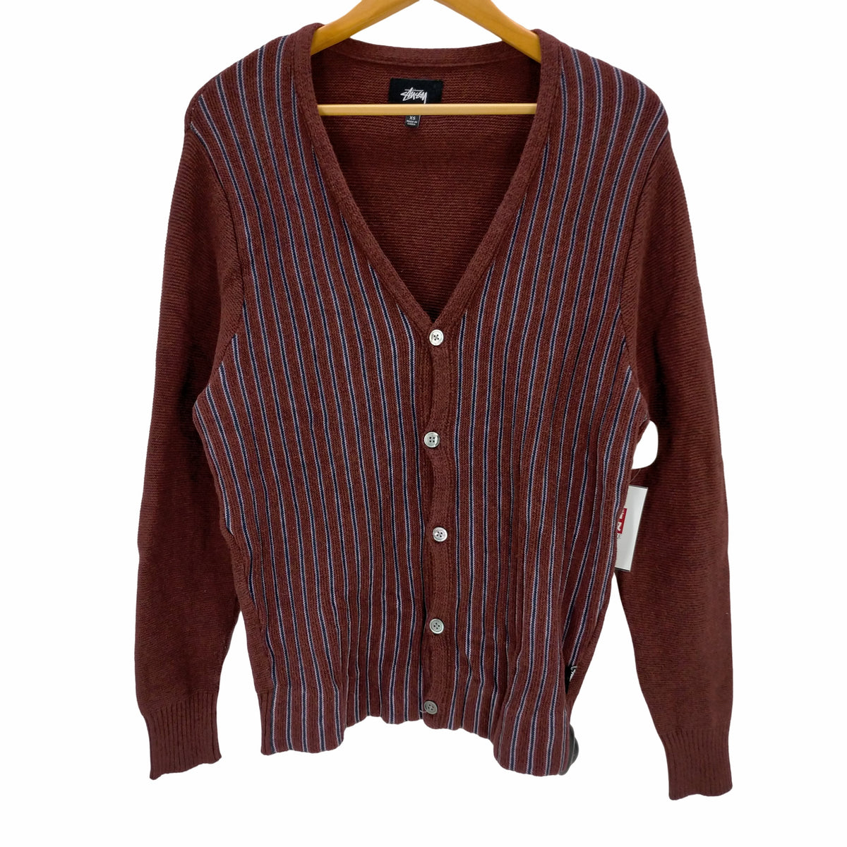 ステューシー Stussy STRIPE CARDIGAN メンズ JPN：XS