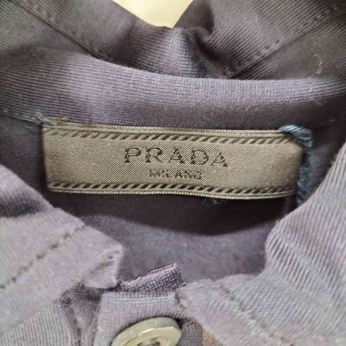 プラダ PRADA LONG SLEEVE POLO SHIRT ロングスリーブポロシャツ メンズ import:XS