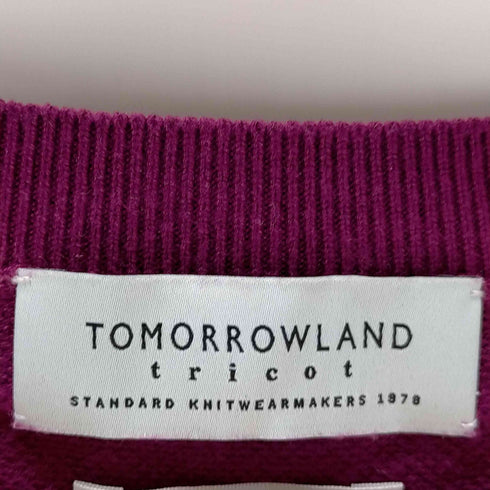 トゥモローランドトリコ TOMORROWLAND tricot シルクカシミヤ スウェットライク クルーネックニット メンズ JPN:M