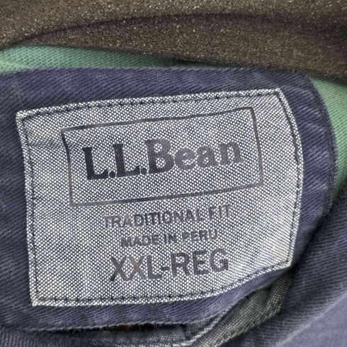 エルエルビーン L.L.Bean TRADITIONAL FIT レイクウォッシュ ラガーシャツ メンズ XXL