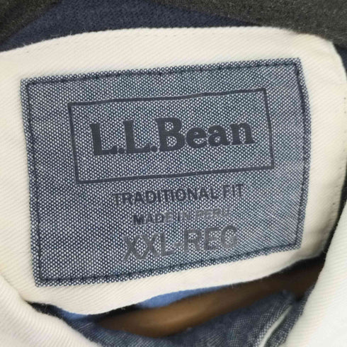 エルエルビーン L.L.Bean TRADITIONAL FIT ボーダー ラガーシャツ メンズ XXL