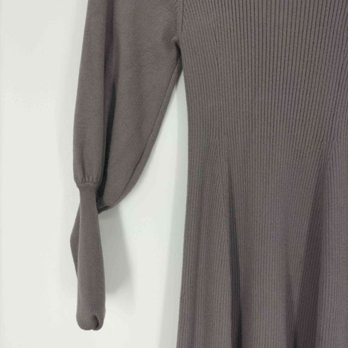 ナチュラルビューティーベーシック NATURAL BEAUTY BASIC マトンスリーブ ニット ワンピース レディース M