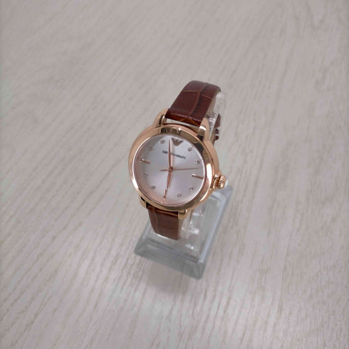 エンポリオアルマーニ EMPORIO ARMANI クオーツ時計 ローズゴールドトーン レディース