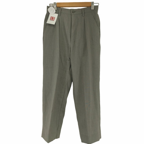 イッセイミヤケ ISSEY MIYAKE 01SS ウールタックパンツ レディース L