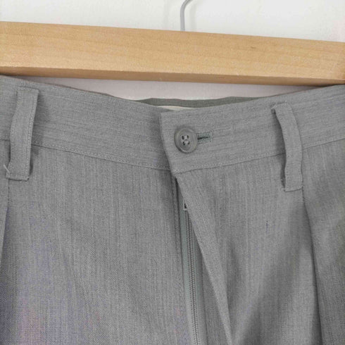 イッセイミヤケ ISSEY MIYAKE 01SS ウールタックパンツ レディース L