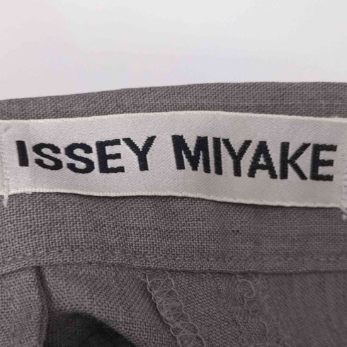 イッセイミヤケ ISSEY MIYAKE 01SS ウールタックパンツ レディース L