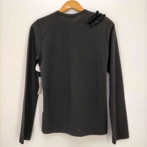 コムデギャルソンコムデギャルソン COMME des GARCONS COMME des GARCONS AD2006 ベロアリボン フリルトリム プルオーバー レディース M