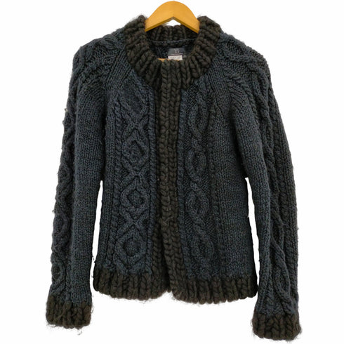 ワイズ Ys 17AW クルーネックケーブルニットカーディガン レディース 3