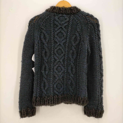 ワイズ Ys 17AW クルーネックケーブルニットカーディガン レディース 3