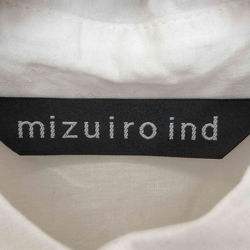 ミズイロインド mizuiro ind シャツマキシワンピース レディース