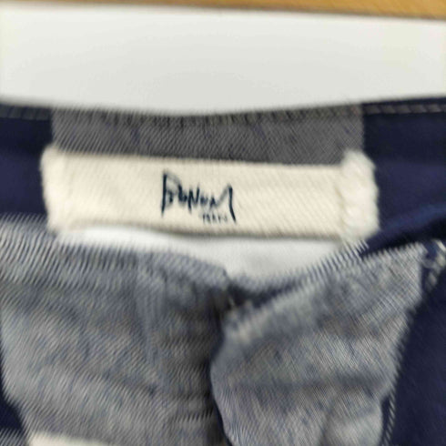 ボナム BONUM 切替チェックワイドパンツ レディース