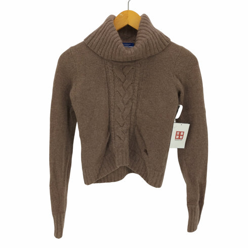 バーバリーロンドンブルーレーベル BURBERRY LONDON BLUE LABEL タートルネックケーブルニット レディース JPN:38