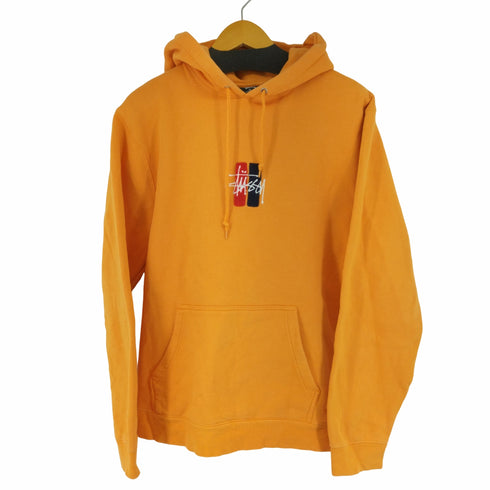 ステューシー Stussy パイルロゴ刺繍 プルオーバーパーカー メンズ XL