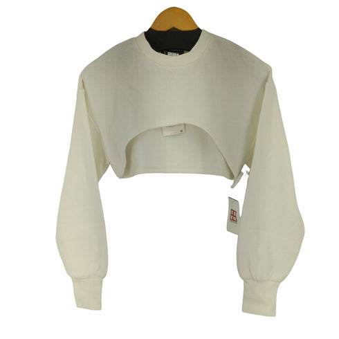 ザラ ZARA CROPPED SWEAT クロップドスウェット レディース import:M