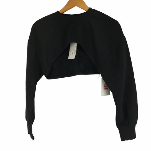 ザラ ZARA CROPPED SWEAT クロップドスウェット レディース import:M
