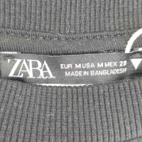 ザラ ZARA CROPPED SWEAT クロップドスウェット レディース import:M